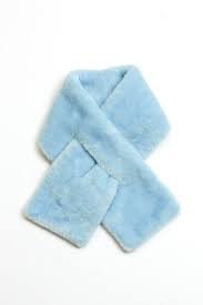 light blue fur scarf - Google Search