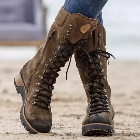 leather hiking boots rayen