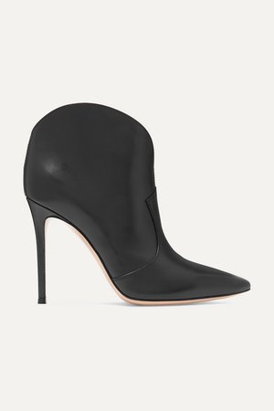 Mable 105 Leather Ankle Boots - Black