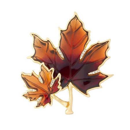 Napier Ombre Fall Leaf Pin