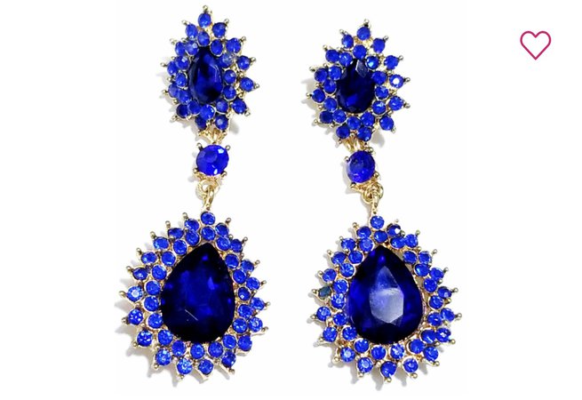 drop earrings blue