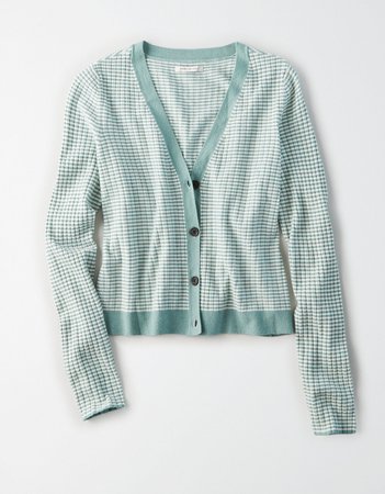 AE Striped Button Up Cardigan