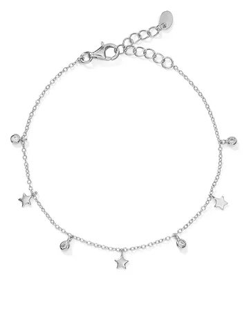 AQUA Tiny Dangle Star Bracelet in Sterling Silver or Gold-Plated Sterling Silver - 100% Exclusive | Bloomingdale's