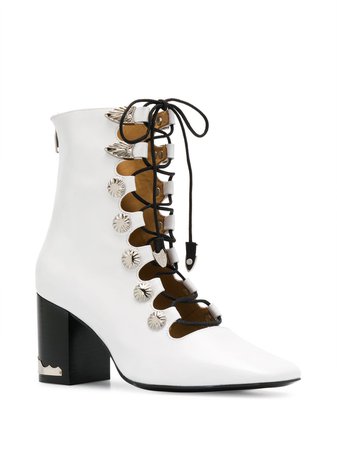 TOGA PULLA lace-up ankle boots ($524)