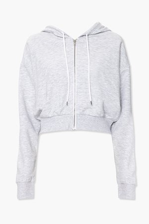 French Terry Zip-Up Hoodie | Forever 21