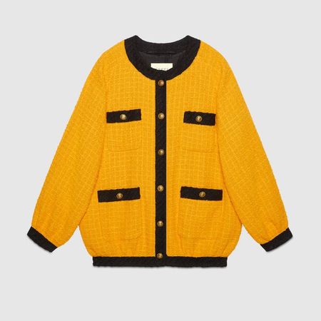 Oversize tweed bomber jacket - Gucci Jackets 545493ZAAK27219