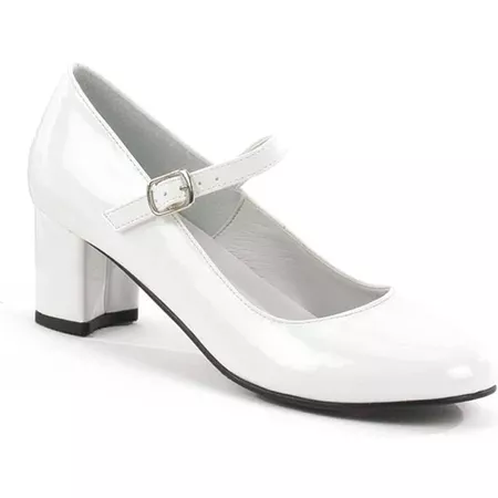 Funtasma by Pleaser Women's Schoolgirl-50 Mary Jane Shoe, White / 8 M | Google Shopping