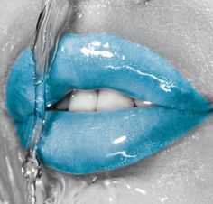 pale blue lips