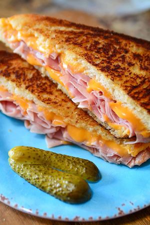 grilled cheese with ham