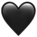🖤 Black Heart Emoji (Apple)