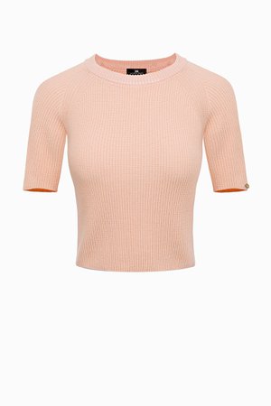 Short tricot top Elisabetta Franchi | Buy online