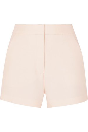 Valentino | Wool and silk-blend grain de poudre shorts | NET-A-PORTER.COM