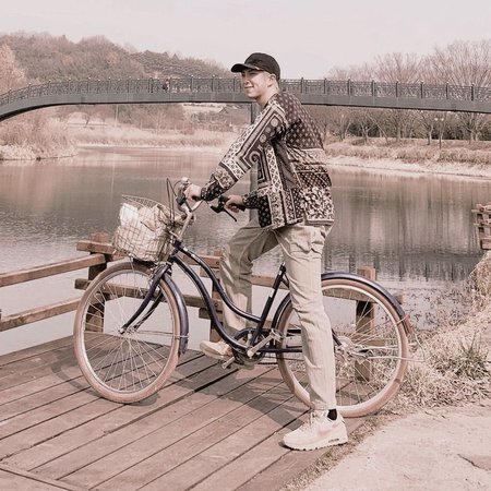 bts rm bicycle