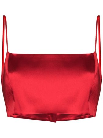 Shop red GAUGE81 Java cropped top with Express Delivery - Farfetch