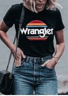 Wrangler Sunset Short Sleeve T-Shirt - Fairyseason