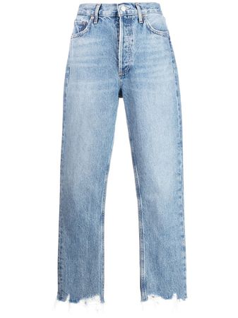 AGOLDE Riley cropped-leg Jeans - Farfetch