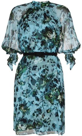 Melodie floral print silk-chiffon dress
