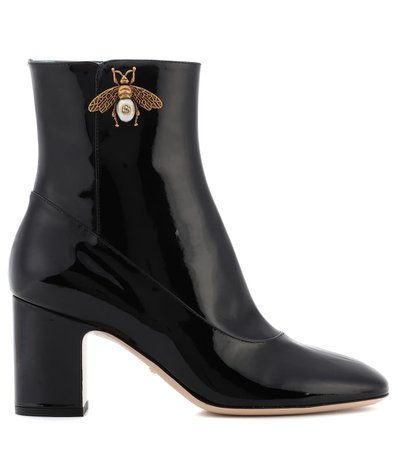 Patent Leather Ankle Boots - Gucci |