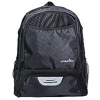 Amazon.com : Athletico Youth Soccer Bag - Soccer Backpack & Bags for Basketball, Volleyball & Football | Includes Separate Cleat and Ball Compartment (Black) : Sports & Outdoors