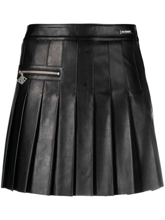Han Kjøbenhavn Pleated Leather Mini Skirt - Farfetch