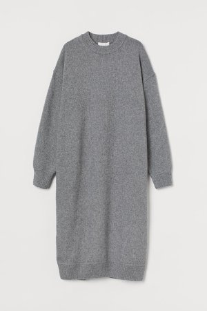 Knit Dress - Gray