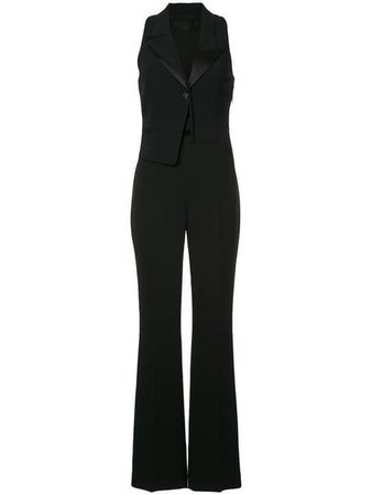 Alexander Wang split lapel sleeveless tuxedo jumpsuit $749 - Buy SS18 Online - Fast Global Delivery, Price
