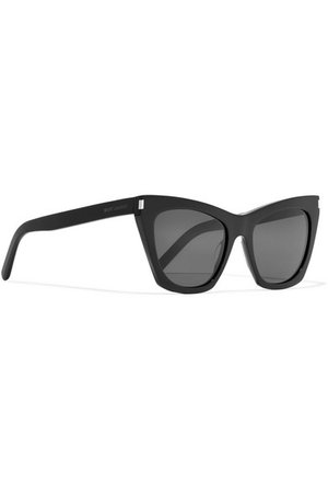 Saint Laurent | Kate cat-eye acetate sunglasses | NET-A-PORTER.COM