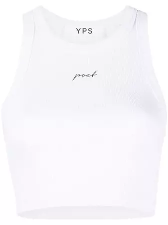 YOUNG POETS Sleeveless Logo Print Vest - Farfetch