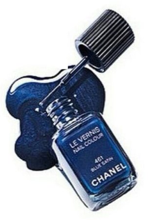 blue nail polish