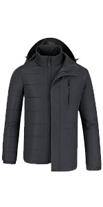 Amazon.com: CAMEL CROWN Waterproof Ski Jacket for Men 3 in 1 Winter Jacket Windbreaker Snow Coat Parka for Hiking Snowboard: Sports & Outdoors