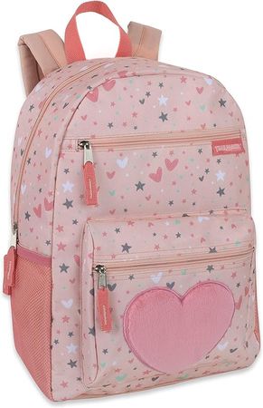Amazon.com | Trail maker Girl's Backpack With Plush Applique And Multiple Pockets … | Kids' Backpacks