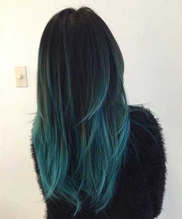 20 Teal Blue Hair Color Ideas for Black & Bown Hair - | Hair styles, Blue ombre hair, Hair color blue