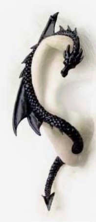 black dragon earring