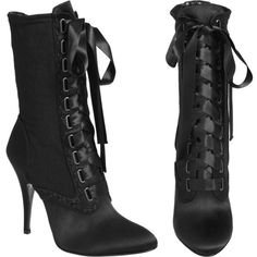 Alexei lace up boot - patent | Boots, Lace up boots, Heels