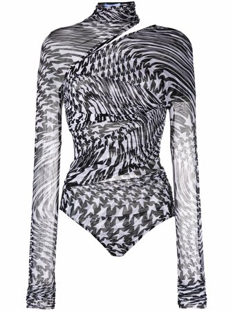 Mugler star-print Longsleeved Bodysuit - Farfetch