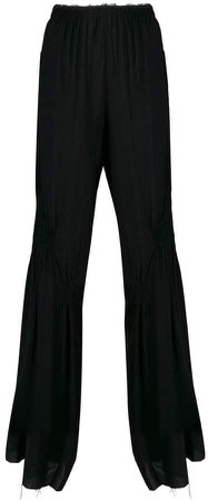 gathered detail trousers