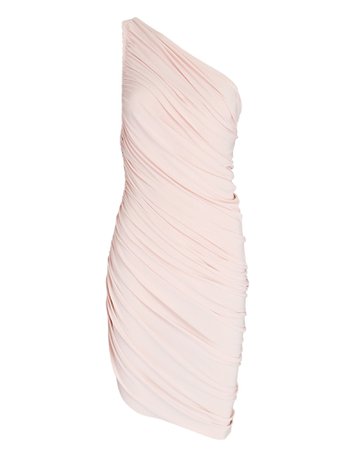 Norma Kamali Diana Ruched One-Shoulder Mini Dress | INTERMIX®