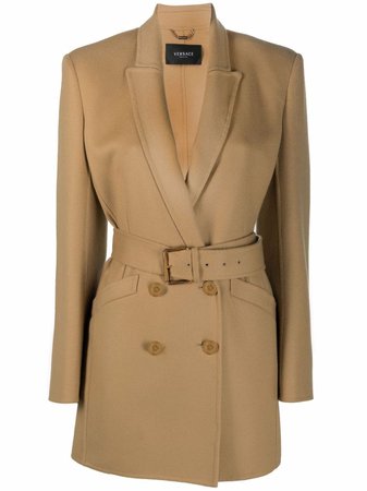 Versace double-breasted button-front Working Coat - Farfetch