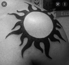 pinterest tribal style sun tattoo shoulder