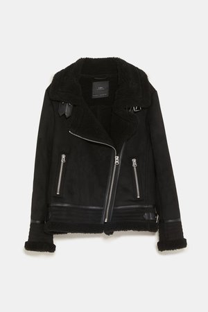 CONTRASTING FAUX SUEDE JACKET - JACKETS-WOMAN | ZARA United States