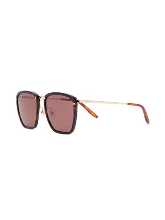 Gucci Eyewear Oversized Frame Sunglasses 610417J0770 Brown | Farfetch