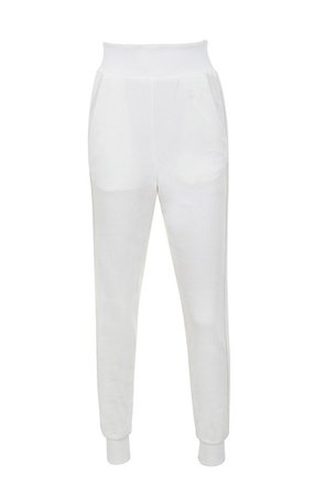 Clothing : Leggings : 'Hameca' White Luxe Sweatpants