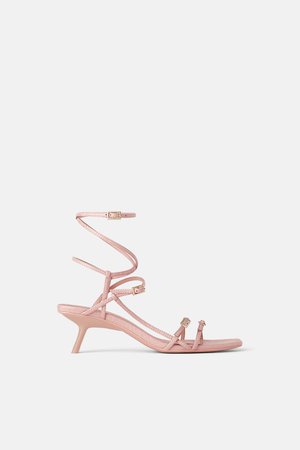 STRAPPY MID-HEIGHT HEELED SANDALS-View all-SHOES-WOMAN | ZARA United States