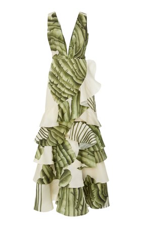 Coconut Palm Organza Dress by Johanna Ortiz | Moda Operandi