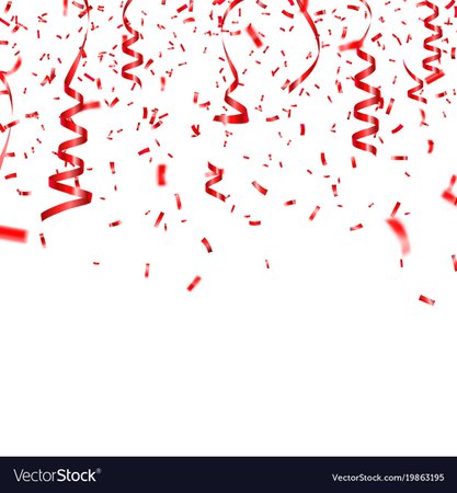 Christmas valentine s day red confetti Royalty Free Vector