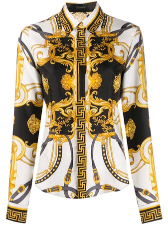 Versace Barocco Print Shirt | Farfetch.com