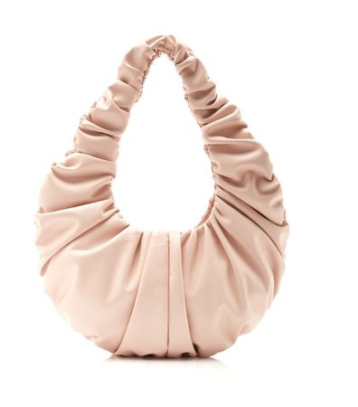 pale pink ruched bag