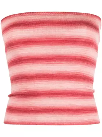 Gimaguas Strapless Striped Knit Top - Farfetch