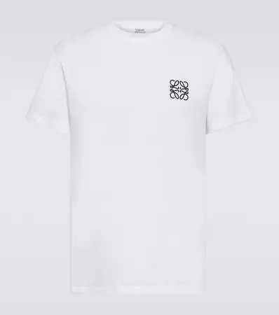 Loewe Anagram Cotton Jersey T Shirt