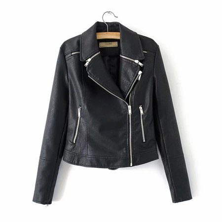 stylish women PU leather jackets Elegant cool ladies fashion Solid moto bikers short jacket zippers coat female outerwear-in Leather & Suede from Women's Clothing on Aliexpress.com | Alibaba Group